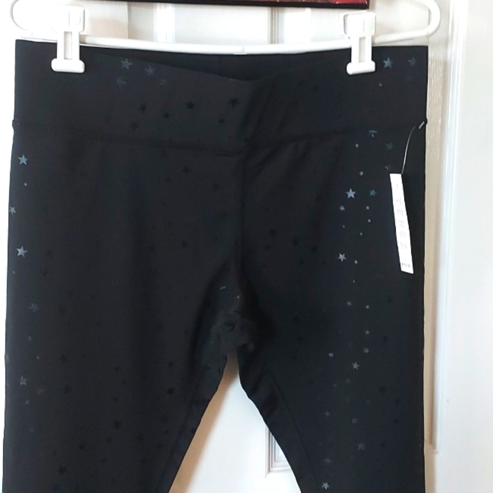 Tereza Sz XL Leggings Nylon. Spandex  star embossed fabric